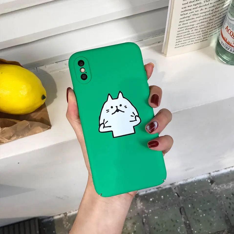 Hard shell cartoon mobile phone case For iPhone 6 7 8 Plus Phone Case X Funda Covers 6s Capa |