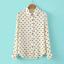 Nice Fashion Women Elegant Blouse Nice Spring Sweet Girl Shirt Office Lady OL Shirt Long Sleeve Single Breasted Tops CH8121