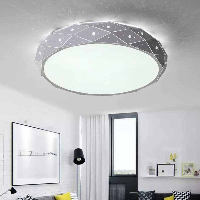 

LED Ceiling Lights For Bedroom Crystal Decoration Nordic Simplicity Iron Ceiling Lamp Modern lamparas de techo Light Fixtures