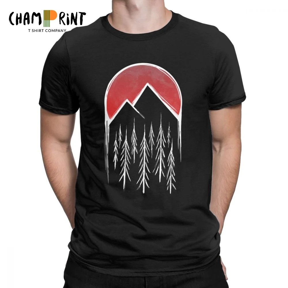 

Twin Peaks T Shirts Men Cooper Red Pine Tree Moon High Quality Tops Short Sleeve 2019 Fashion T-Shirt O Neck Cotton Tees