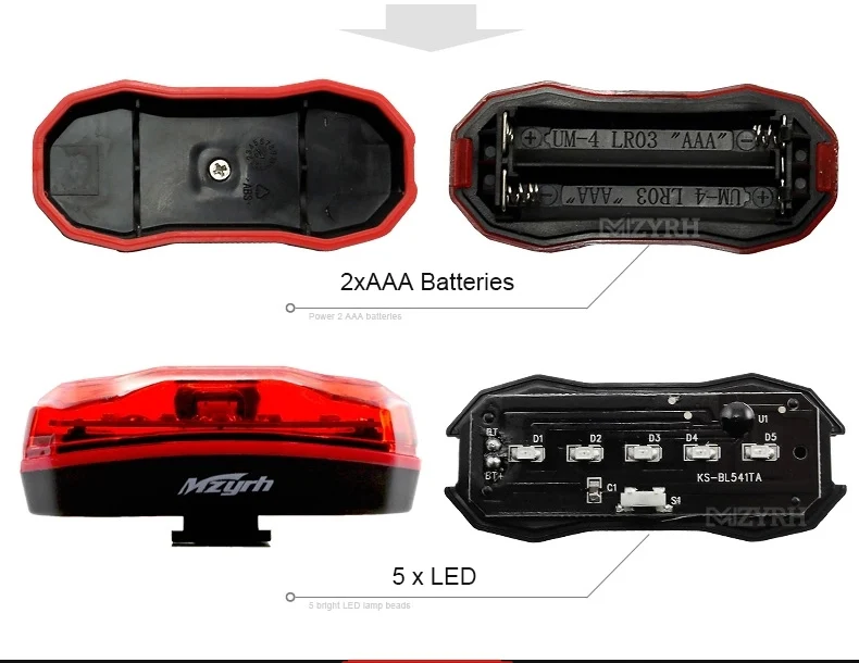 Perfect MZYRH Bicycle Rear Tail Light Red LED Flash Lights Cycling Night Safety Warning Lamp Bike Outdoor Riding Tail Light Accessories 7 Perfect MZYRH Bicycle Rear Tail Light Red LED Flash Lights Cycling Night Safety Warning Lamp Bike Outdoor Riding Tail Light Accessories 7