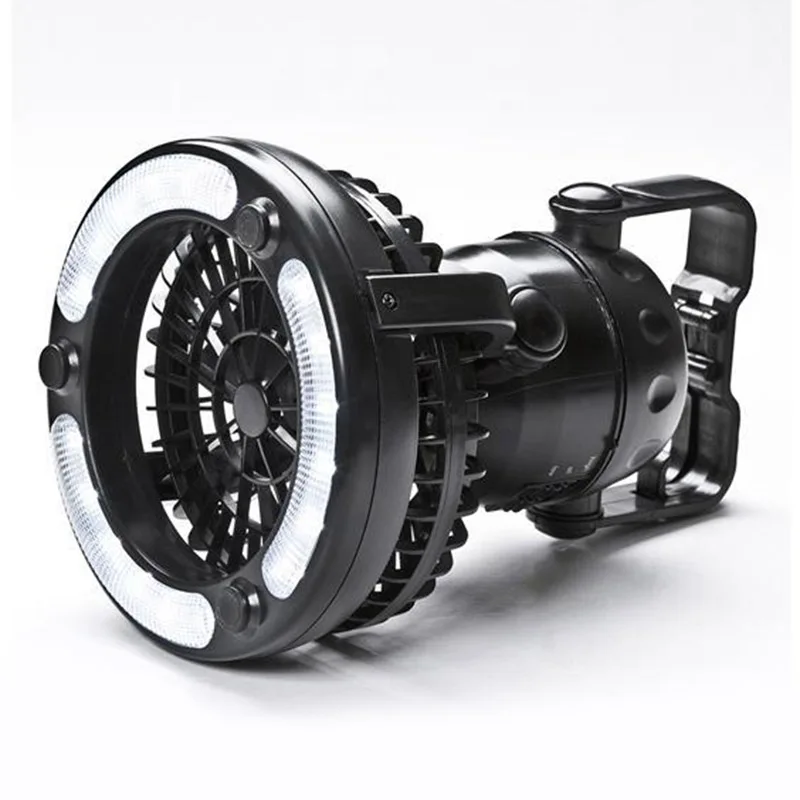 

Portable LED Camping Lantern with Ceiling Fan 2-In-1 Combo 18 Super Bright LED Light MF999