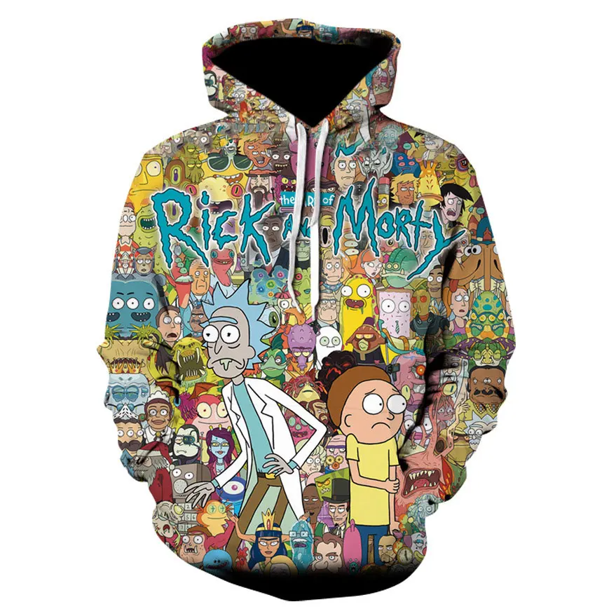 Rick And Hoodies, 3D принт, Женская/мужская куртка, Аниме Стиль, фигурки, толстовки, толстовка, повседневная одежда - Цвет: S7