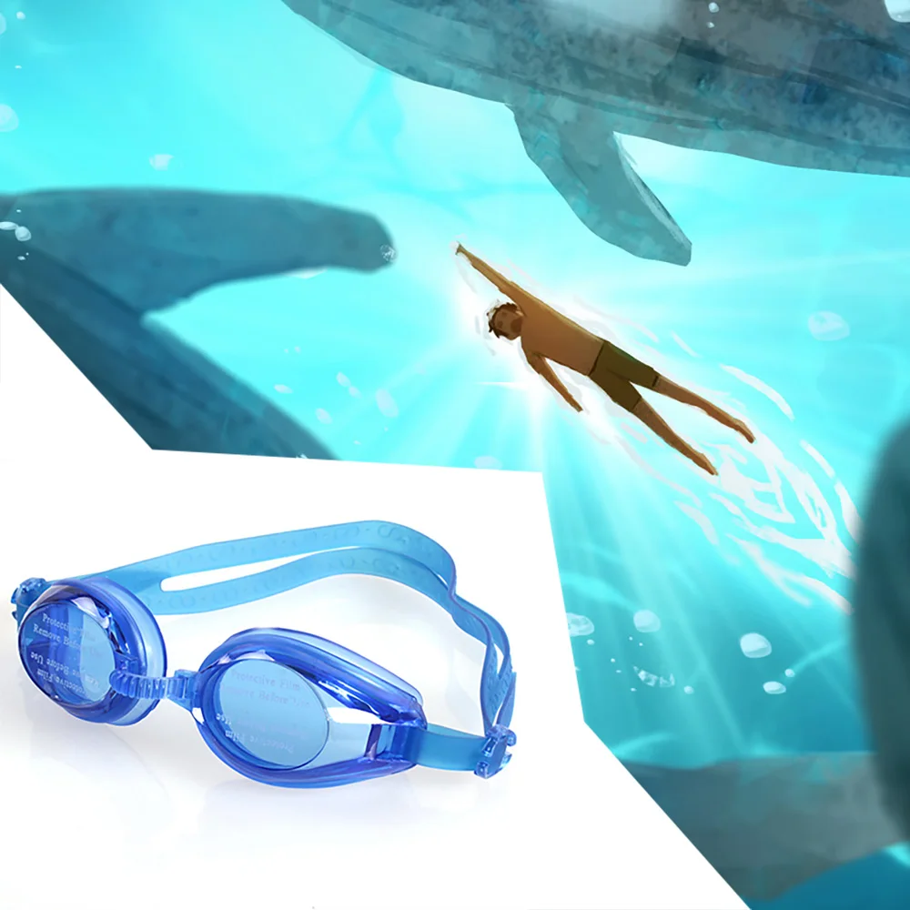 Регулируемые Профессиональные очки для плавания Очки для плавания защищают детские глаза водонепроницаемый силикон с затычками для ушей