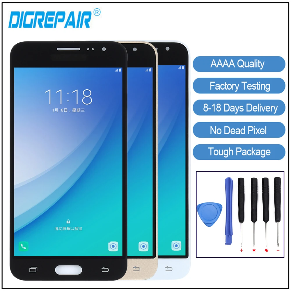 

Display j3 For Samsung Galaxy J3 2016 J320 LCD J320F J320M Display Touch Screen Digitizer For SAMSUNG J3 2016 lcd J320f display