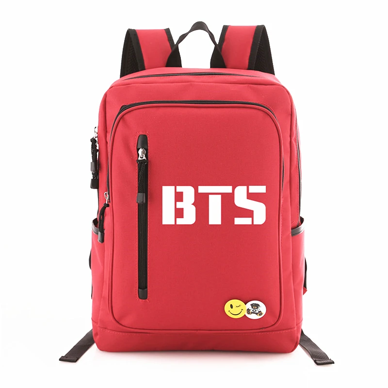 2018 nuevo Kpop Bangtan Boys Logo puerta BTS Mochila estudiante Mochila mochilas Mochila Fans colección - Maletas y bolsas