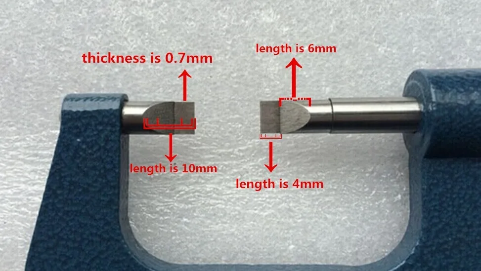 0-мм 25 мм лезвие микрометр, толщина лезвия 0,7 мм Высокое качество