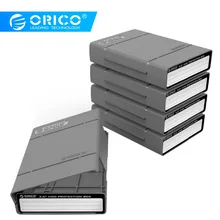 ORICO 3,5 дюймов защитный бокс для жесткого диска Портативный внешний чехол для HDD с водонепроницаемой функцией для WD Seagate HDD Case-5PCS серый