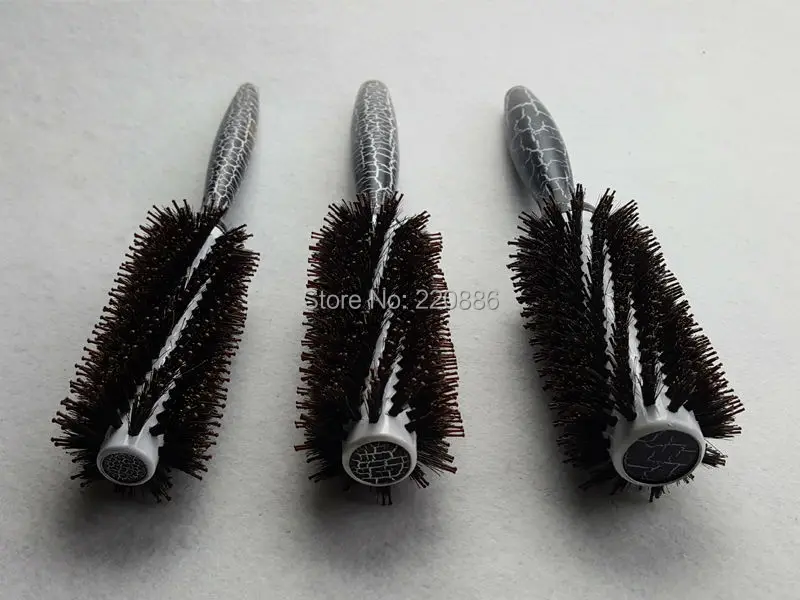 Кабан щетины нейлоновая расческа для волос круглый зажим для волос щетка с длинной ручкой щетка для волос GIC-HB529(3 шт./лот