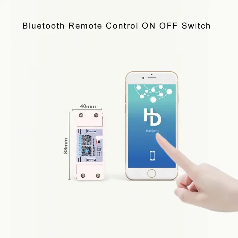 

AC 100-240V 10A Smart Bluetooth APP Remote Control ON/OF Wireless Switch Controller for LED Light Fan Smartphones
