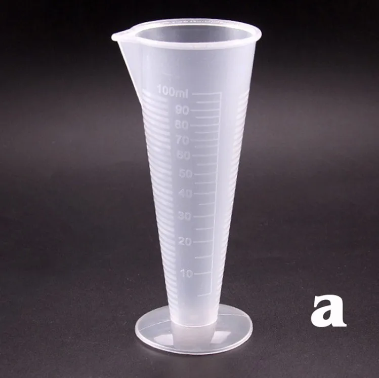 EZLIFE 100/250/500/1000 мл Пластик мерный стакан из твердого английского фарфора носика поверхности кухонный инструмент, принадлежности Пластик мерный стаканчик KT0151 - Цвет: 100ml