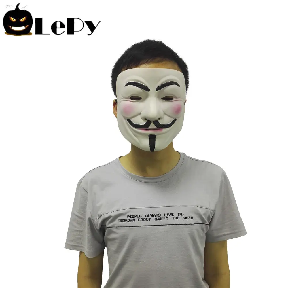

LePy High Quality Halloween Horror Collection Mask V for Vendetta Party Mask Cosplay For festival party decoration