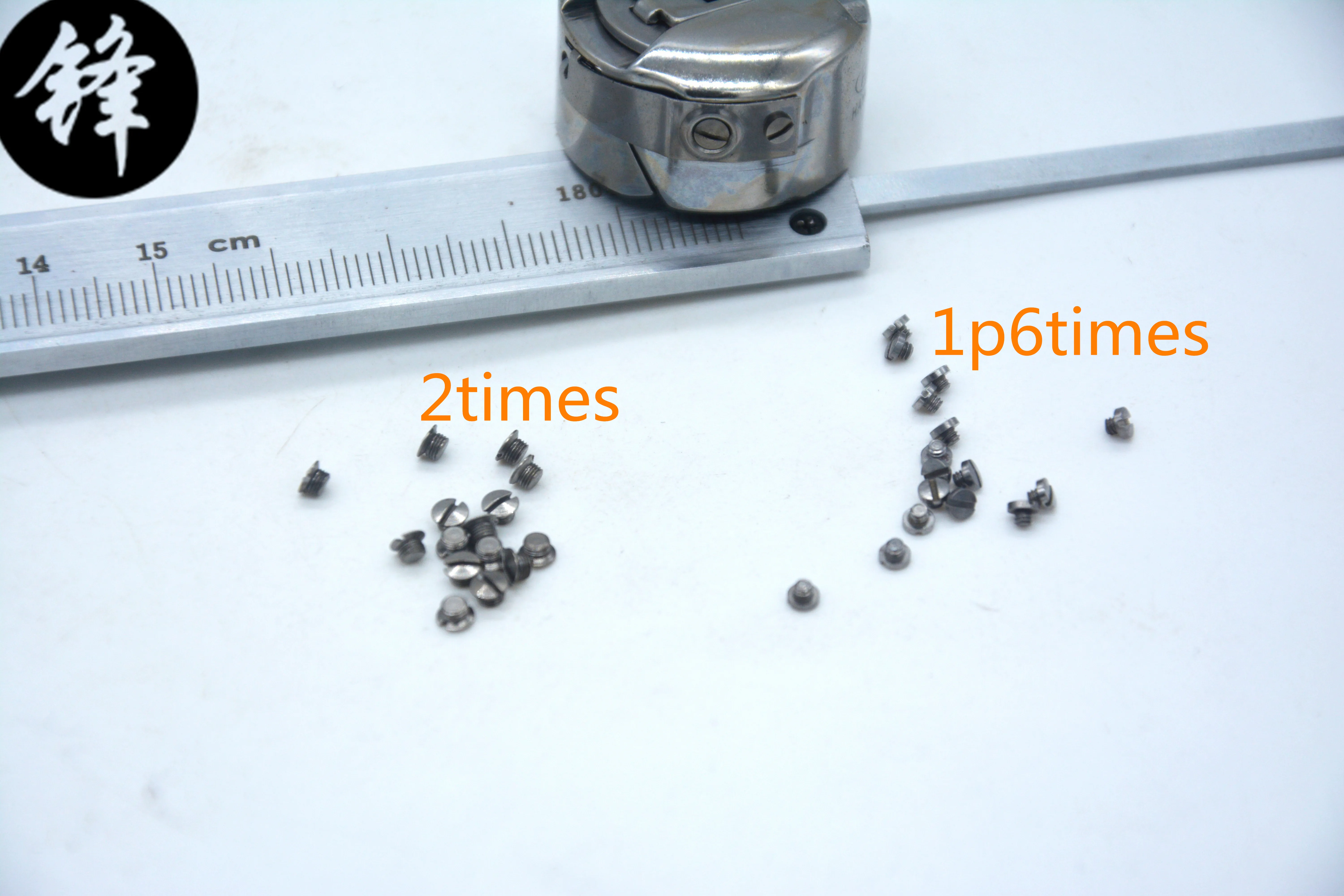 

1.6 times bobbin case screw 2 times shuttle case screw Computer embroidery machine parts
