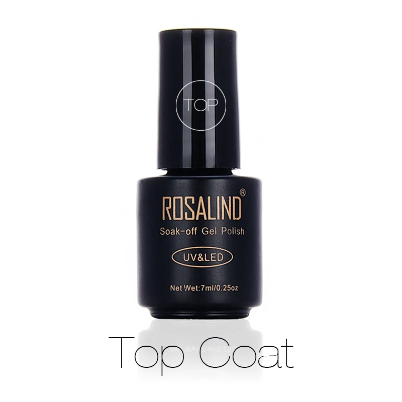 Rosalind 7ml revestimento superior profissional embeber-fora uv gel de unhas de longa duração unha arte gel polonês gel verniz de verniz de verniz de verniz de verniz