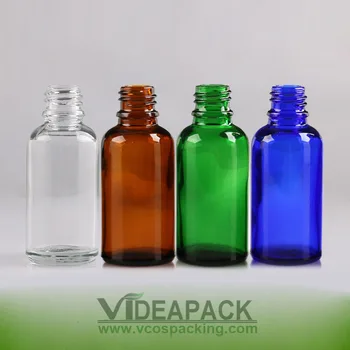 

100pcs Lot 50ml glass essential oils bottle transparent brown blue green glass Empty Bottle / hyaluronic acid cosmetic bottles