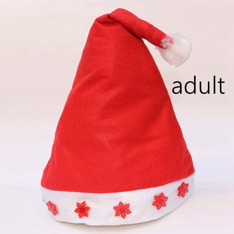 G-for adult Рождественская шляпа декоративный Санта-шляпка Детская Женская мужская шапка для мальчиков и девочек Рождественский реквизит для вечеринок Рождественская Орна Мужская ts - Цвет: G-for adult