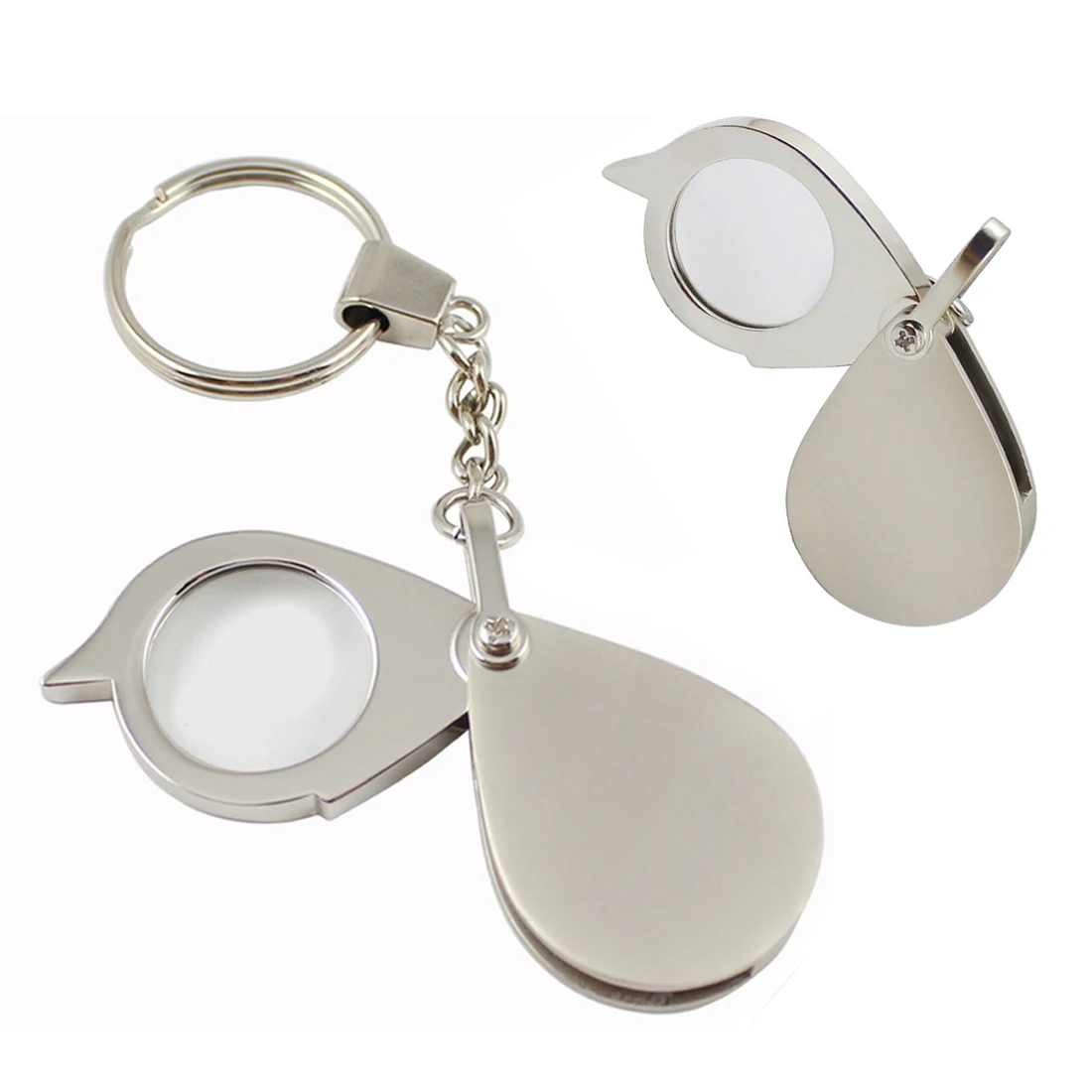 

Magnifying Tool 10X and 30mm Folding Key Ring Magnifier Pocket Portable with Key Chain Daily