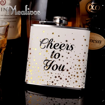 

fashion Skull Flask 6 oz Food safe Stainless Steel Hip Flask drinkware Alcohol Liquor Whiskey Bottle gifts wine pot