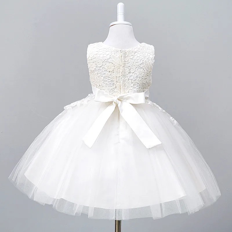 Toddler Baby Tutu Dress 0-10Years White Ball Gown Party Stage Princess Dresses Bridesmaid Flower Girl Clothes Vestido Infantil girls dress princess costume kids clothes