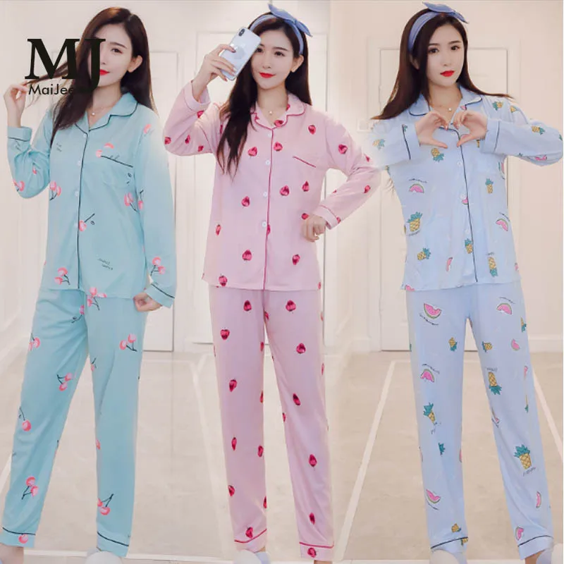 

MJ022A Korean Pijama Feminino Pink Pijamas Mujer Kawaii Pajama Set Kigurumi Pajamas Pyjama Femme Night Suit Pajamas For Women