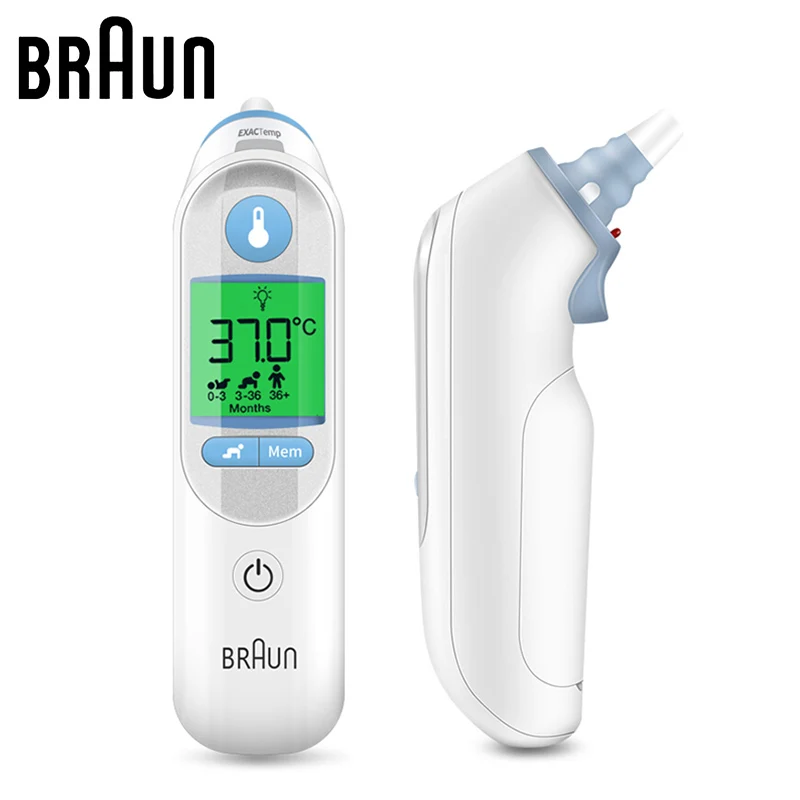 

Braun German Version Luminous Thermometer IRT6520 Temperature Meter Precision Ear Thermometers Digital Monitors Baby Health Care