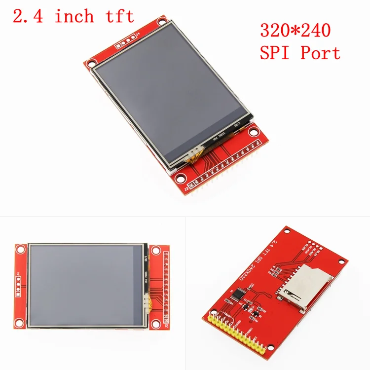 

1pcs 2.4 inch 240x320 SPI TFT LCD Serial Port Module with touch 3.3V PBC Adapter SD ILI9341 touch XPT2046 240*320 SPI interface