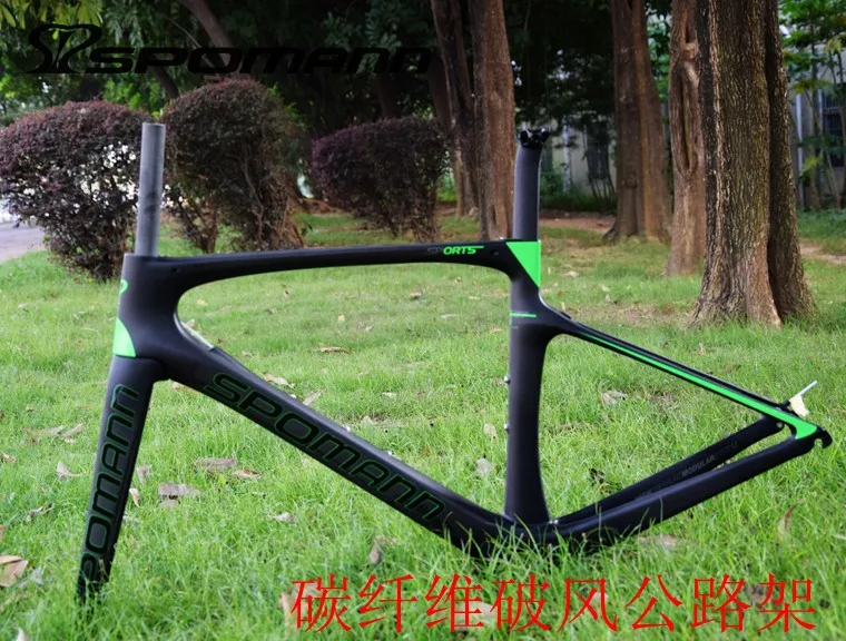 Новинка года spomann дорожный велосипед карбоновая рама 700c Китай езда на велосипеде Рама с зажим++ подседельный гарнитура+ вилка bicicleta части