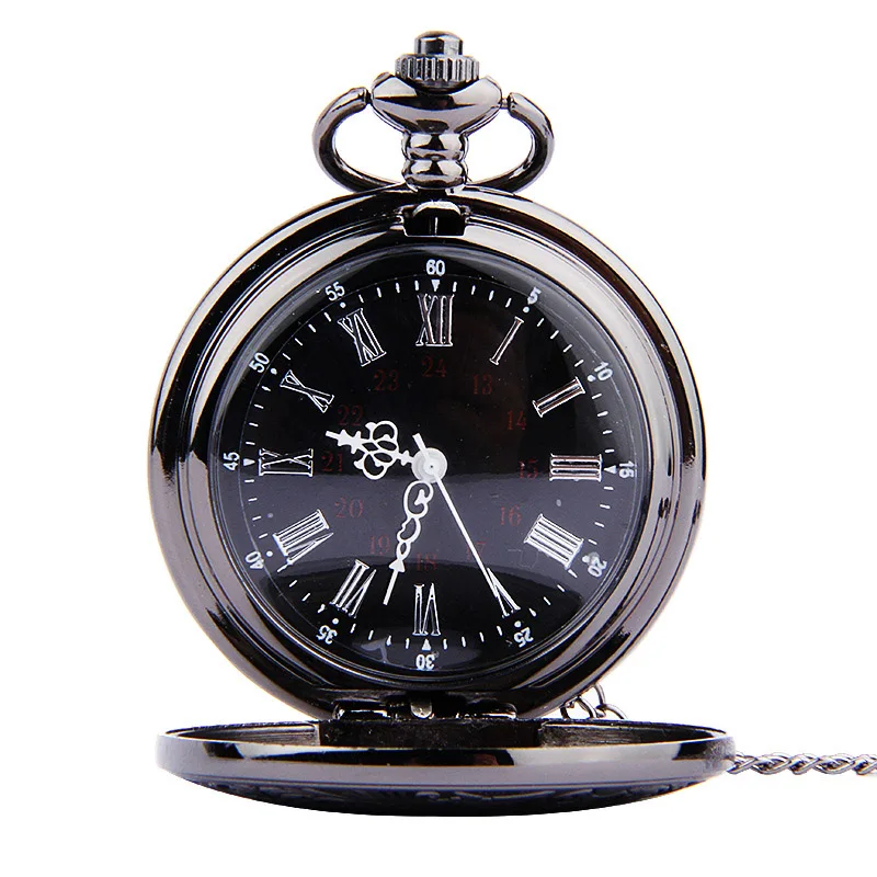 Watch-Clock Pocket-Watch Necklace Vintage Chain Pendant Fob Gifts Antique Roman Quartz