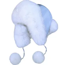 Зимние теплые Шапки из натурального Лисьего меха Cap Top ткань лиса мяч цветок женская модная шляпа