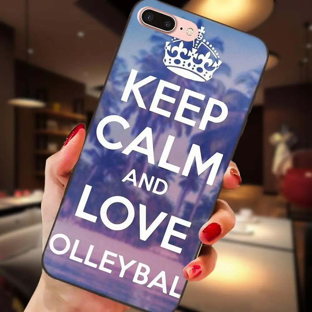 С надписью Keep Calm And люблю волейбол для Galaxy C5 C7 J1 J2 J3 J330 J5 J6 J7 J730 2017 Ace Core Duo Max Мини плюс