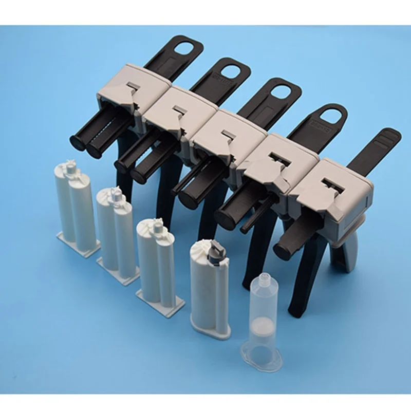 

50ml 1:1 Manual AB glue gun iron ab glue gun retail Wholesale pneumatic valve AB double liquid glue tools two components