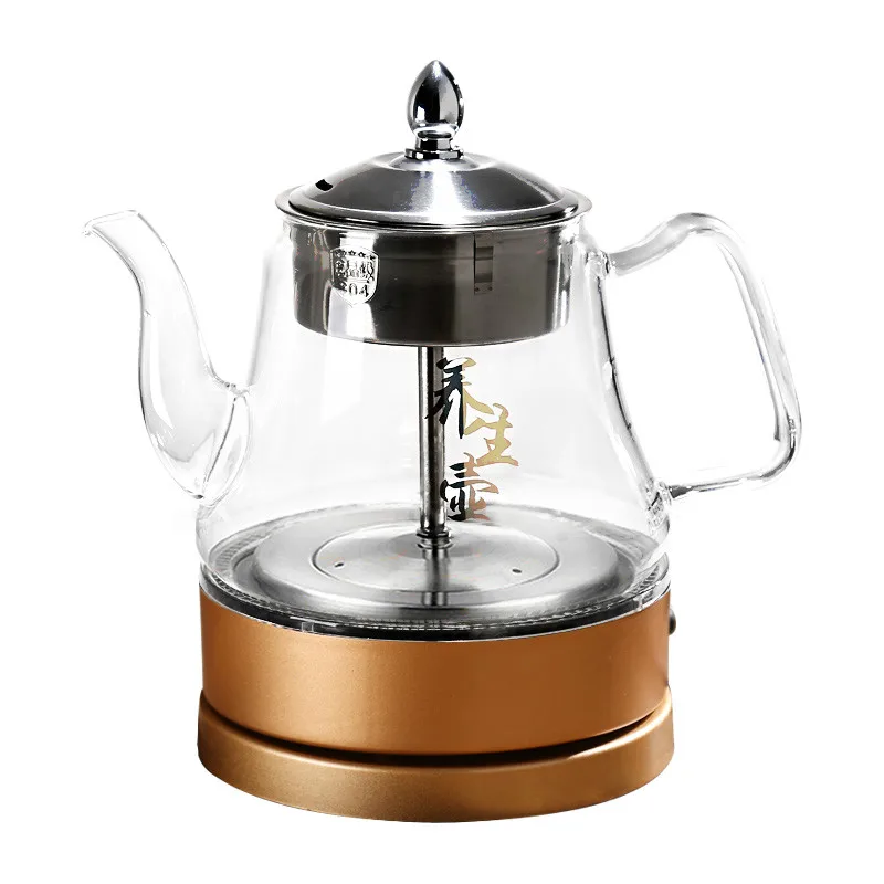 Electric kettle glass brewed tea vessel insulated fully automatic