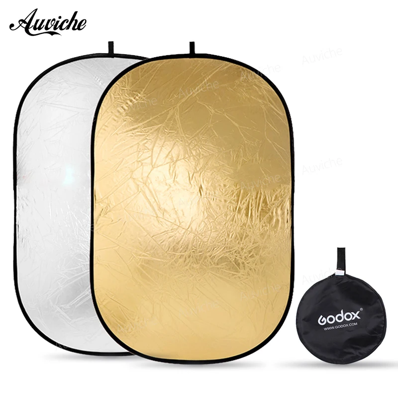 

Godox 60*90cm 90*120cm 100*150cm Ellipse 2 in1 Studio Photo Disc Collapsible Light Reflector for Photo Studio reflector