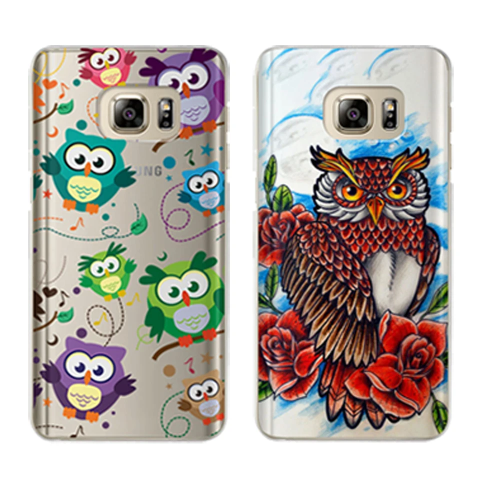 Fashion For Samsung Galaxy J3 J5 J7 A5 A3 2017 2016 2015 Prime S6 S7 Edge S8 S9Plus Owl Animal Phone Case Coque Cover Fundas |