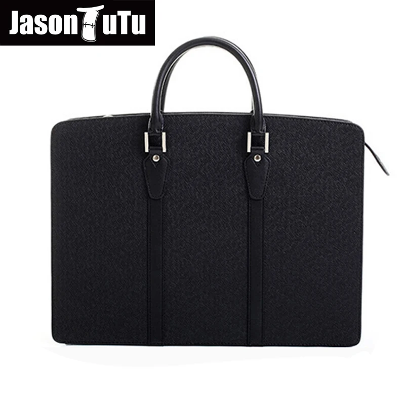 

JASON TUTU New Man Bag Business Selling PU Leather Handbag Casual Men's Briefcase Laptop Bag Men Shoulder Bag