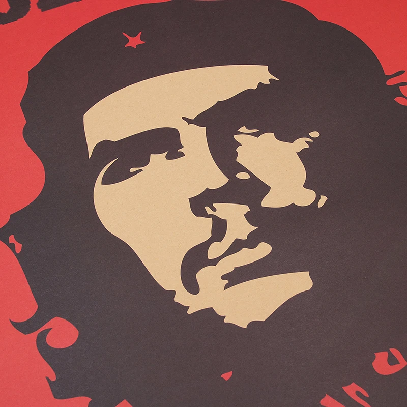 DLKKLB Che Guevara персонаж Ретро плакаты настенные художественные ностальгические старинные настенные Стикеры для бара кафе 51,5x36 см декоративная живопись