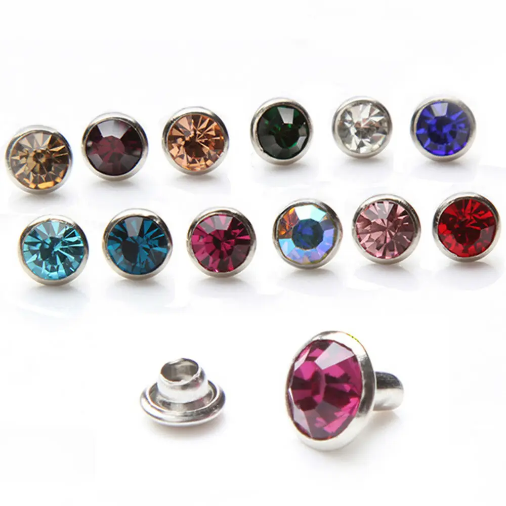 Lot De 200 Rivets Creux Pour Cuir, Rivets En Cuir, Double Capuchon