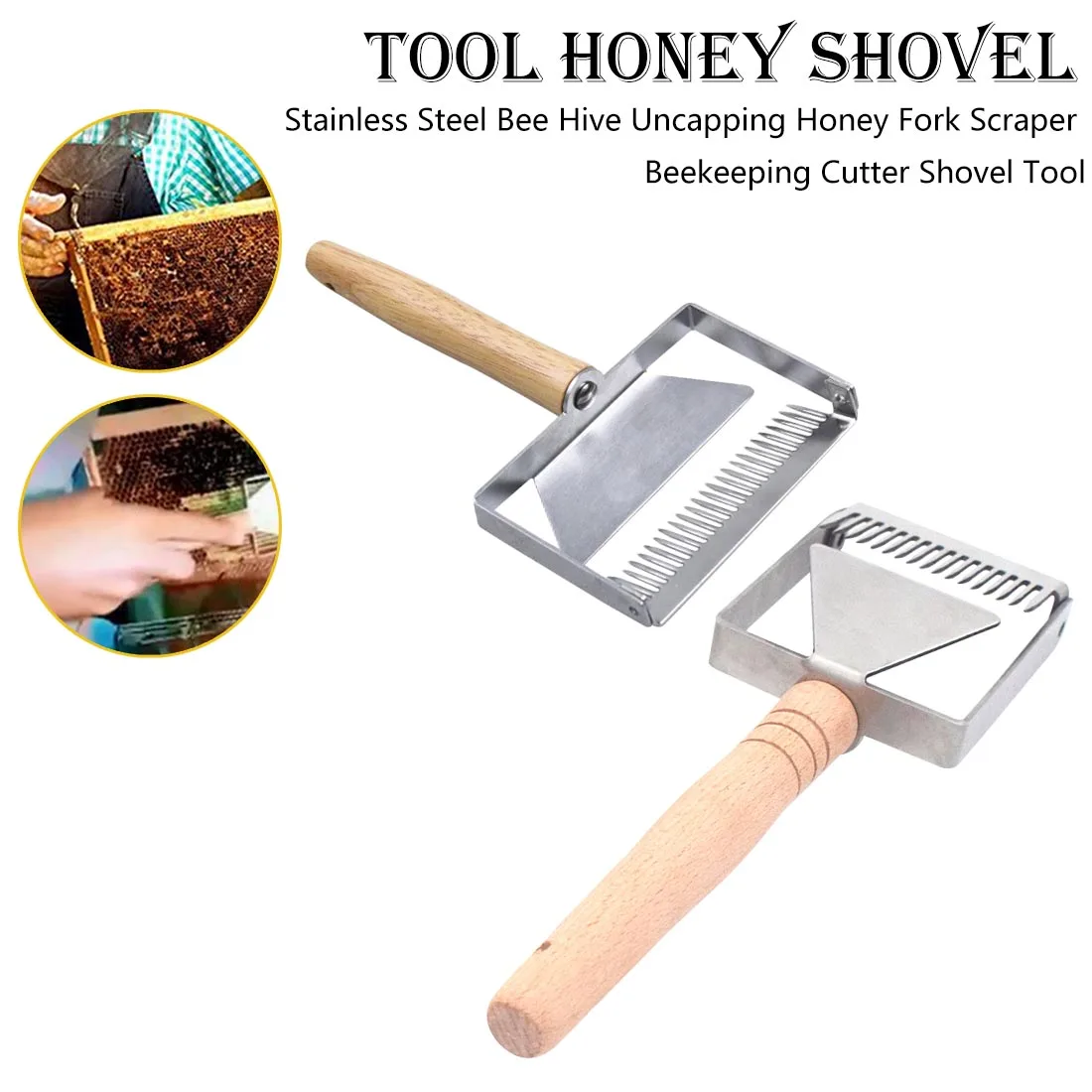 Пчелиный улей из нержавеющей стали, раскачивающая вилка для меда скребок пчеловодства лопатка для нарезания, инструмент для сбора меда