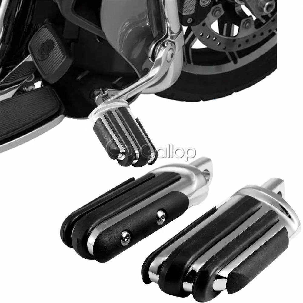 1Pair Foot Pegs Rest For Harley Davidson Motorcycle Touring Dyna Male