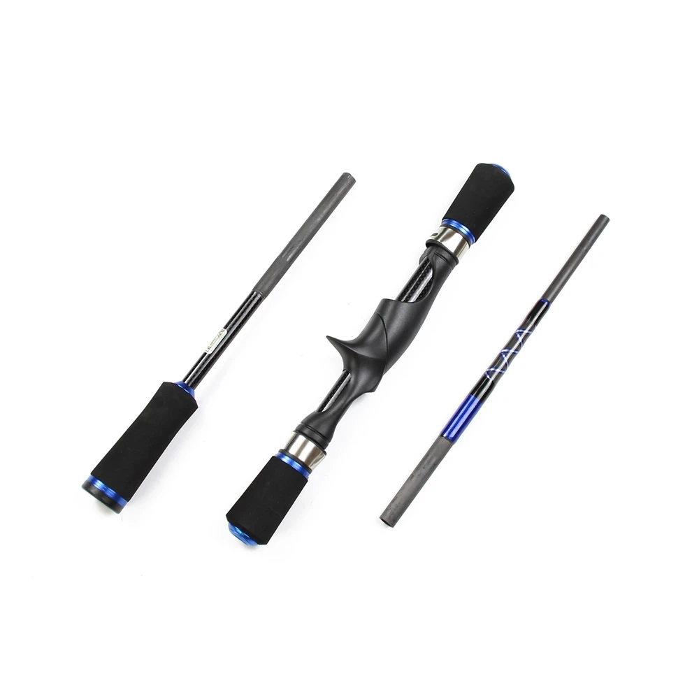 ROSEWOOD 8-Piece Portable Fishing Lure Rod Spinning Casting Handle In One Rod 10-30g 15-45g Lure Weight Travel Rod With Bag  (7)