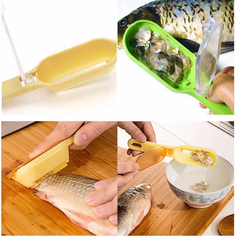Горячая мода милые полезные приспособление для снятия чешуи скалер скребок для чистки кухонного инструмента Овощечистка практический инструмент для очистки рыбы высокого качества