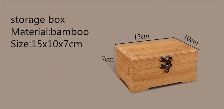 Bamboo Made Jewelry Storage Box 15x10x7cm 