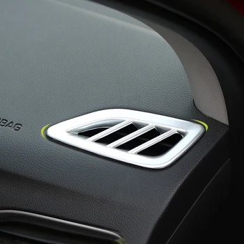 

ABS Interior Upper AC Air Vent Outlet Frame Cover Trim 2PCS Left Hand Drive For Hyundai VERNA Solaris Accent 2018