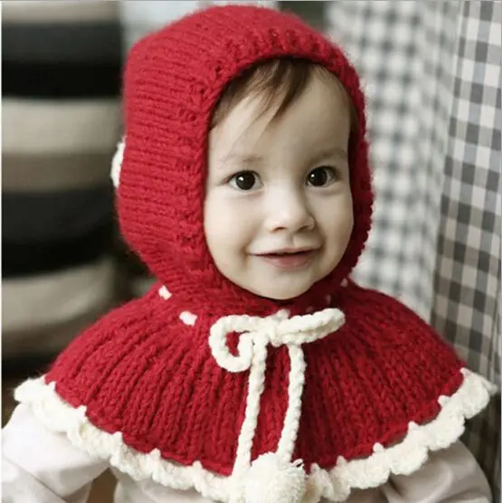 

Elegant Flover Floral Rim Lady Girl Winter Hats+Wraps Nice Cashmere Kids Cap Sets 2piece Twin Headwear HT52021+25