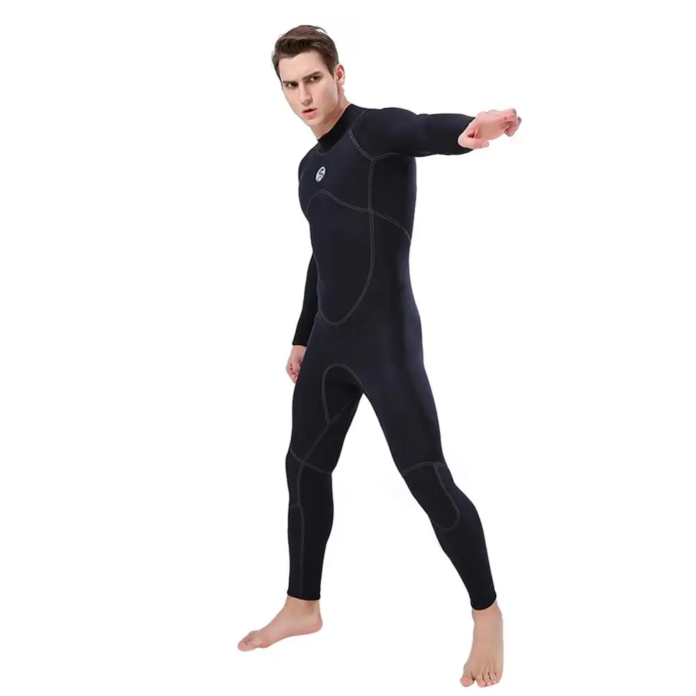 

Men Wetsuit Rash Guards Adult One-Piece Long Sleeve UV Protection Waterproof Windproof Thermal Swimsuit Diving Suit New