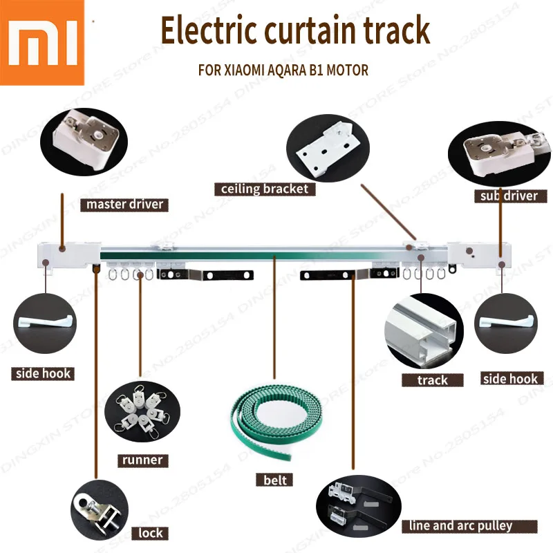 Электрический занавес для Xiao mi aqara B1 мотор Custo mi zable Супер Довольно для xiao mi умный дом