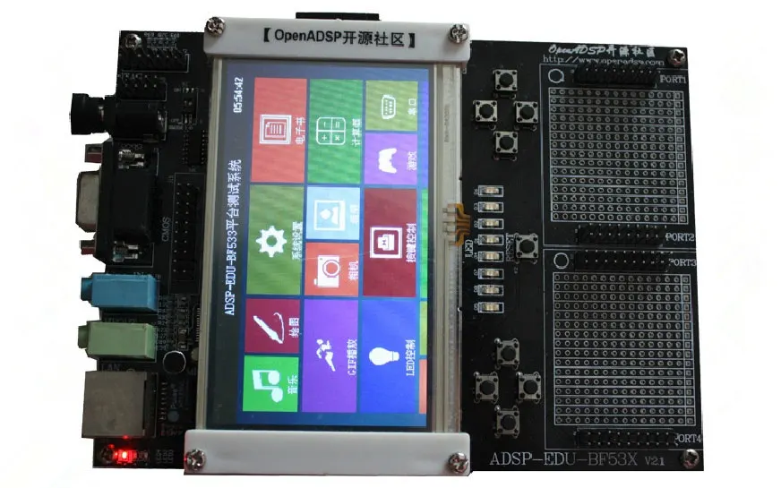 US $339.99 For BF531 development board BF531 development board ADI DSP introductory learning board video tutorial ADI DSP