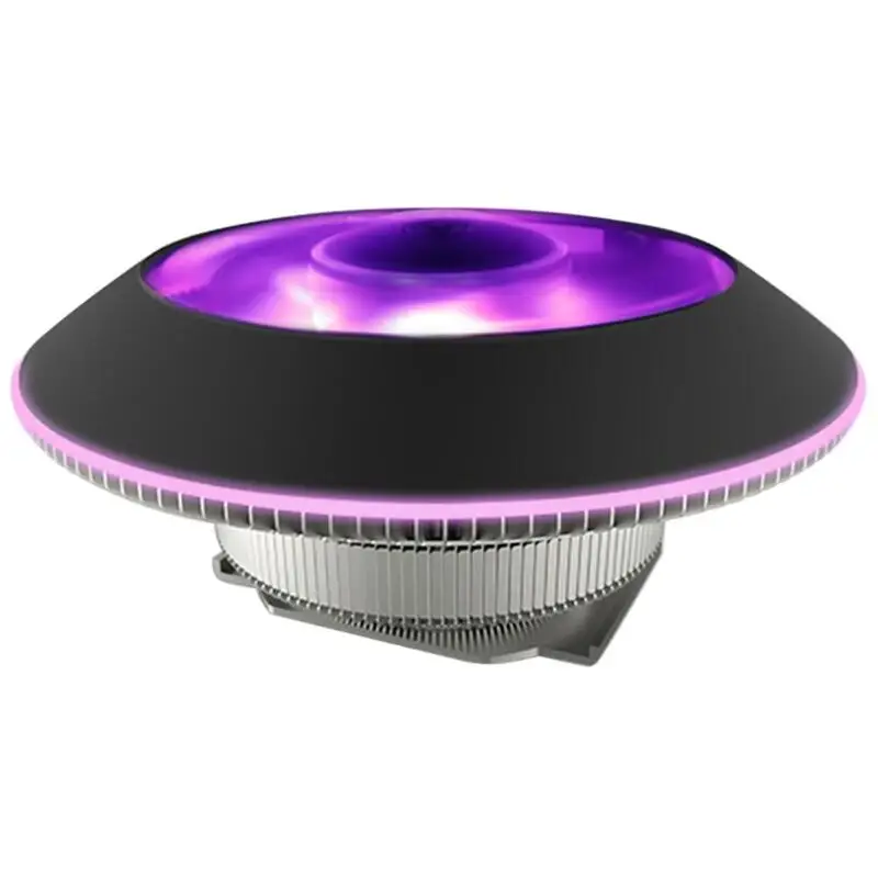 

G100M CPU Flying Saucer Cooler Heatsink Radiator 4 Pin RGB UFO Cooling Fans for Intel LGA AMD PC Computer
