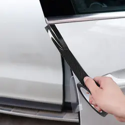 3D углеродное волокно двери автомобиля анти-столкновения клейкие полоски автомобиля Защита для автомобильной двери ленты автомобильные