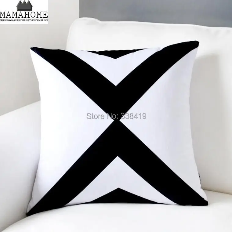Free Shipping Black And White Striped Sofa Pillows Sofa Cushion
